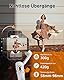 Hohem iSteady V3 Gimbal Smartphone - 3-Achsen Stabilisator Mit Magnetischem AI-Tracker, Abnehmbarem Controller, Integrierter Verlängerungsstange & Stativ für Live-Streaming und Vlog