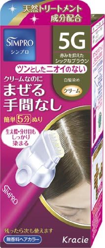 Amazon シンプロ ワンタッチ無香料ヘアカラー 5g クラシエホームプロダクツ 白髪染め 通販