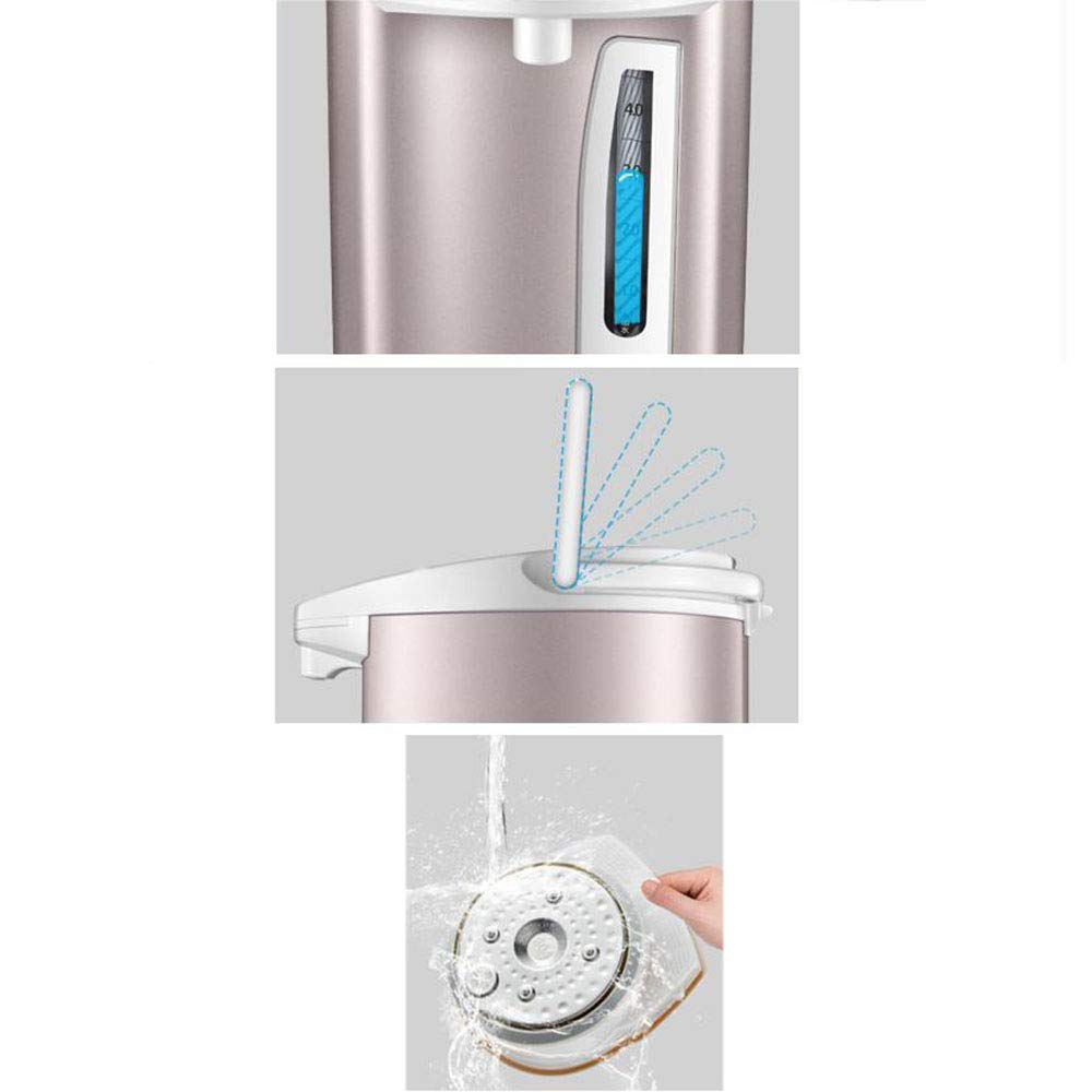 Elektryczny termofor Automatyczna izolacja Zintegrowany czajnik Dom Inteligentna stała temperatura 5 l Duża pojemność, brązowy, 31,3 * 21,7 * 33 cm Obecny