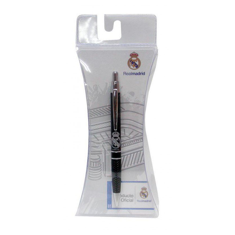 Pluma Estilográfica Real Madrid - Colección Oficial - Punta De Iridio Y Cartucho De Tinta Azul Incluido