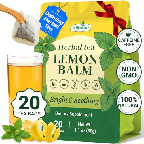 Hiihone Lemon Balm Tea Bags 20 Count – Pure &