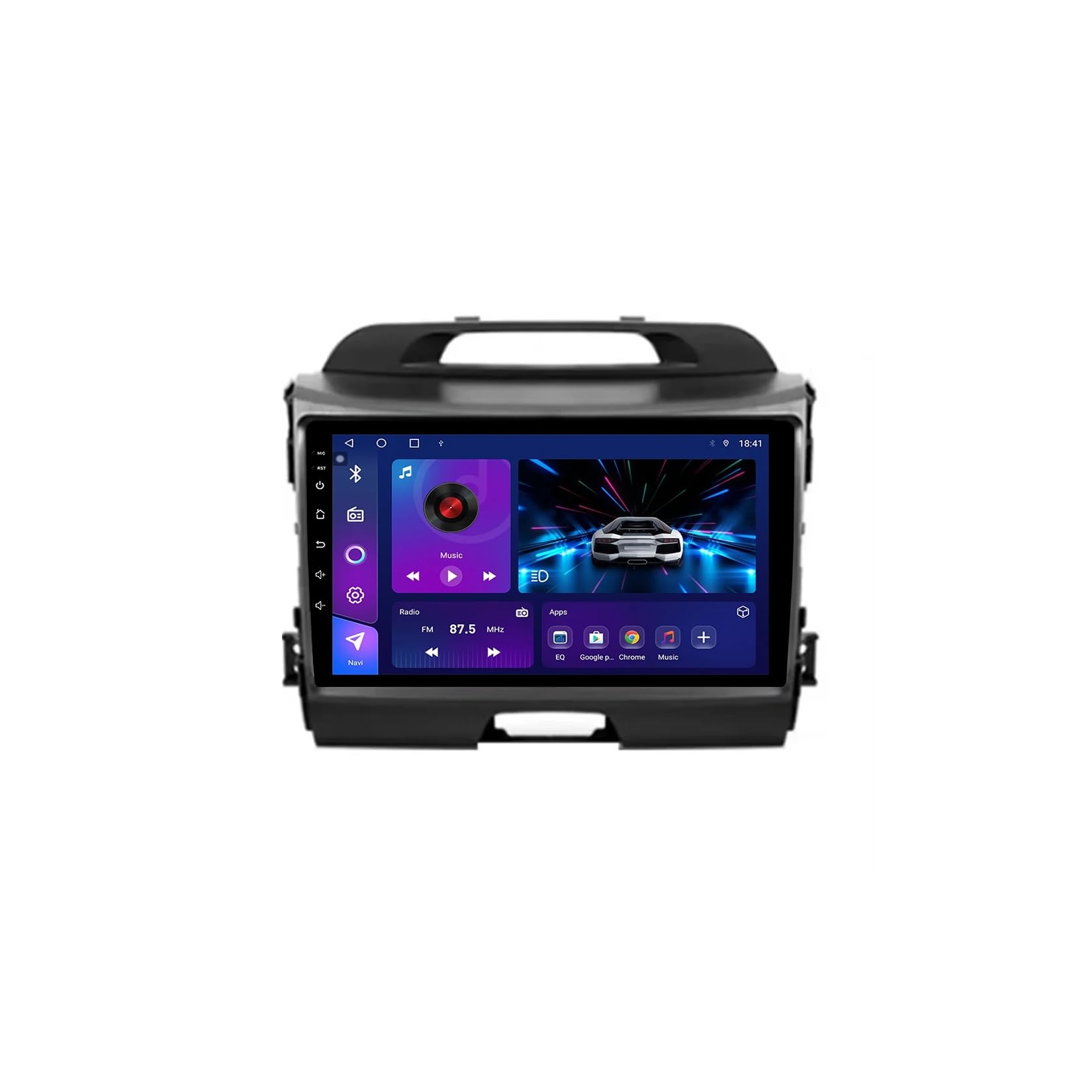 Radio samochodowe Android 15 2 DIN z 9-calowym ekranem dotykowym do samochodu Kia Sportage 3 SL 2010-2016 z kamerą cofania/Carplay/BT/FM/GPS/USB/WIFI/sterowaniem z kierownicy/audio samochodo