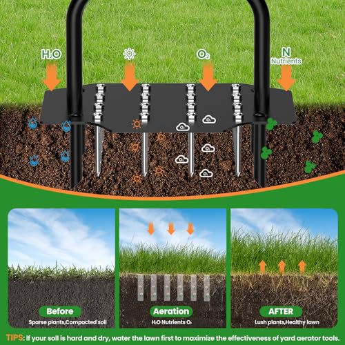 Herramienta Manual para Airear Césped Luvenia 40 Pulgadas miniatura 2