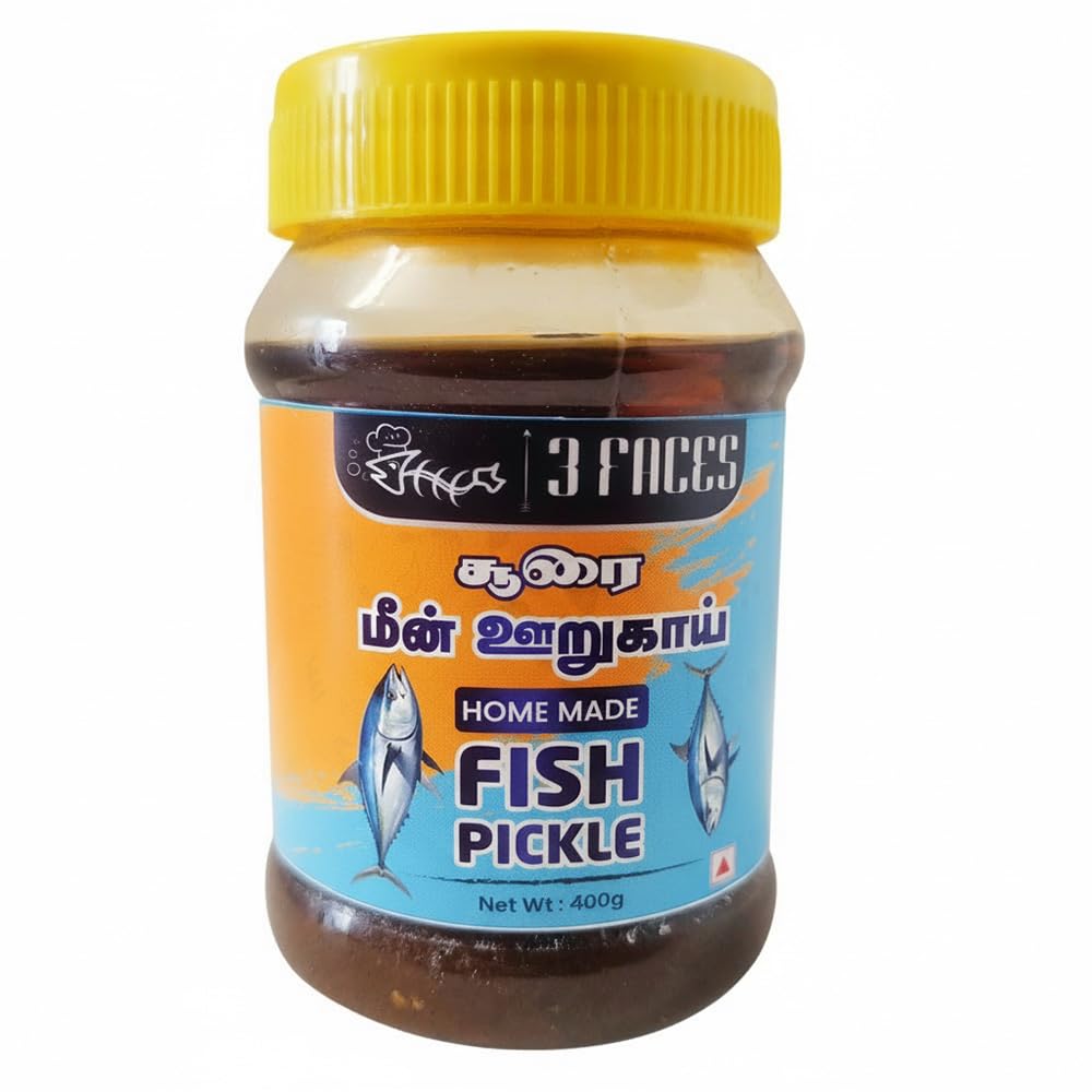 3 FACES Tuna Fish Pickle | Homemade | Chunky Tuna Pieces • Not Just a Paste | No Preservatives or Food Colors | Natural & Ready-to-Eat Indian Style Pickle | Taste it. Feel the delight in Every Meal (400 G)-image-7