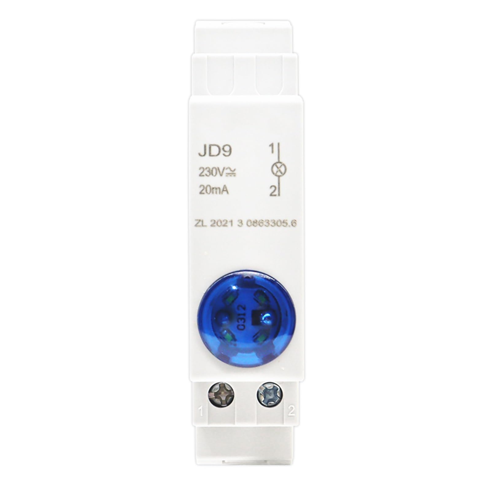 Din Rail Mount LED Signal Lamp Series AC/DC 24V 220V Indicating Indication Pilot Lights JD9