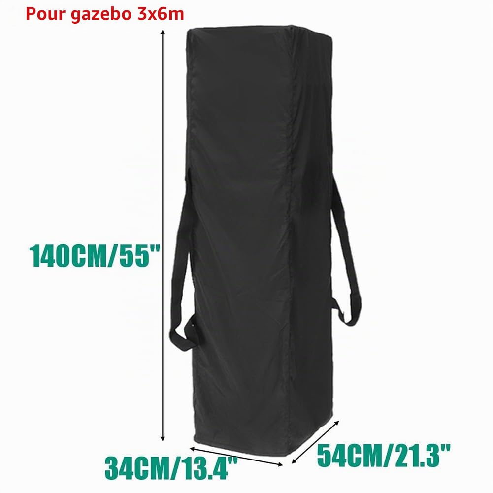Sac de Transport Universel Etanche 140 cm - Protection avec Sangles de Transport - Voile d'Ombrage avec Barres - Noir
