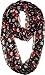 VIVIAN & VINCENT Soft Lightweight Black Sheer Chiffon Fall Winter Christmas Infinity Scarf for Women Holiday Gift for Girls (Candy Cane and Santa Boots)
