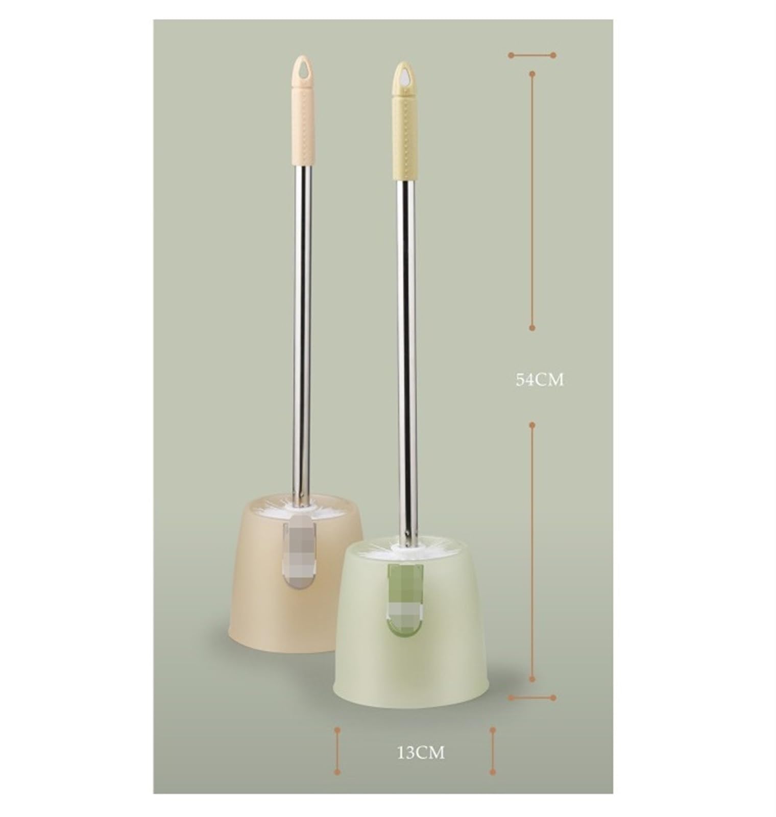 Questo Set portascopino in Raso per la Pulizia del Bagno Spazzolone WC con Base per la Manutenzione igienica Quotidiana (Rot)