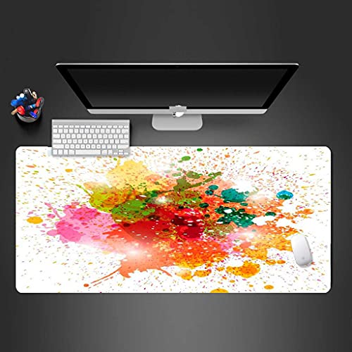 Tapis de souris XXL 100x50 cm grand tapis de bureau pour ordinateur portable
