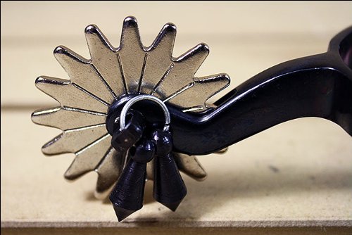Aime Imports Western BS Slim 16pt Mens Jingle Bob Spurs