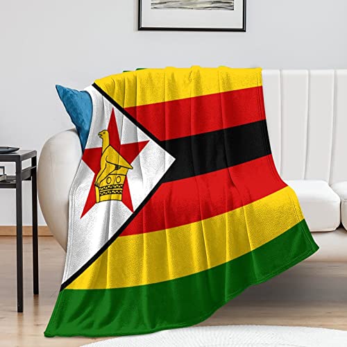 Couverture flanelle Zimbabwe cadeau idéal plaid réversible doux