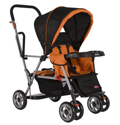 joovy double stroller orange