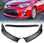 Q1-Tech Q1-TECH, Front Bumper Lip fitcompatible2014-2016 Toyota Corolla Base/L/LE Model Only, Front Bumper Lip Spoiler Air Chin Body Kit Splitter Unpainted Matt Black ABS, 2015 (SPORT-Style)