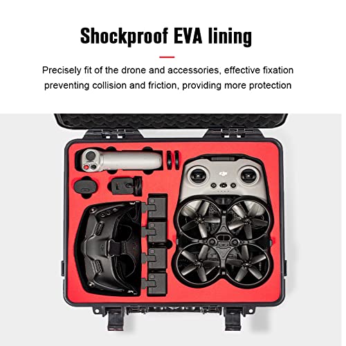 Image of Careflection Carry case for DJI Avata Drone (fit for DJI FPV Remote Controller 2 and DJI Goggles 2 / DJI FPV Goggles V2) Waterproof for Quadcopter Set : Carrying case Bag Double Layer