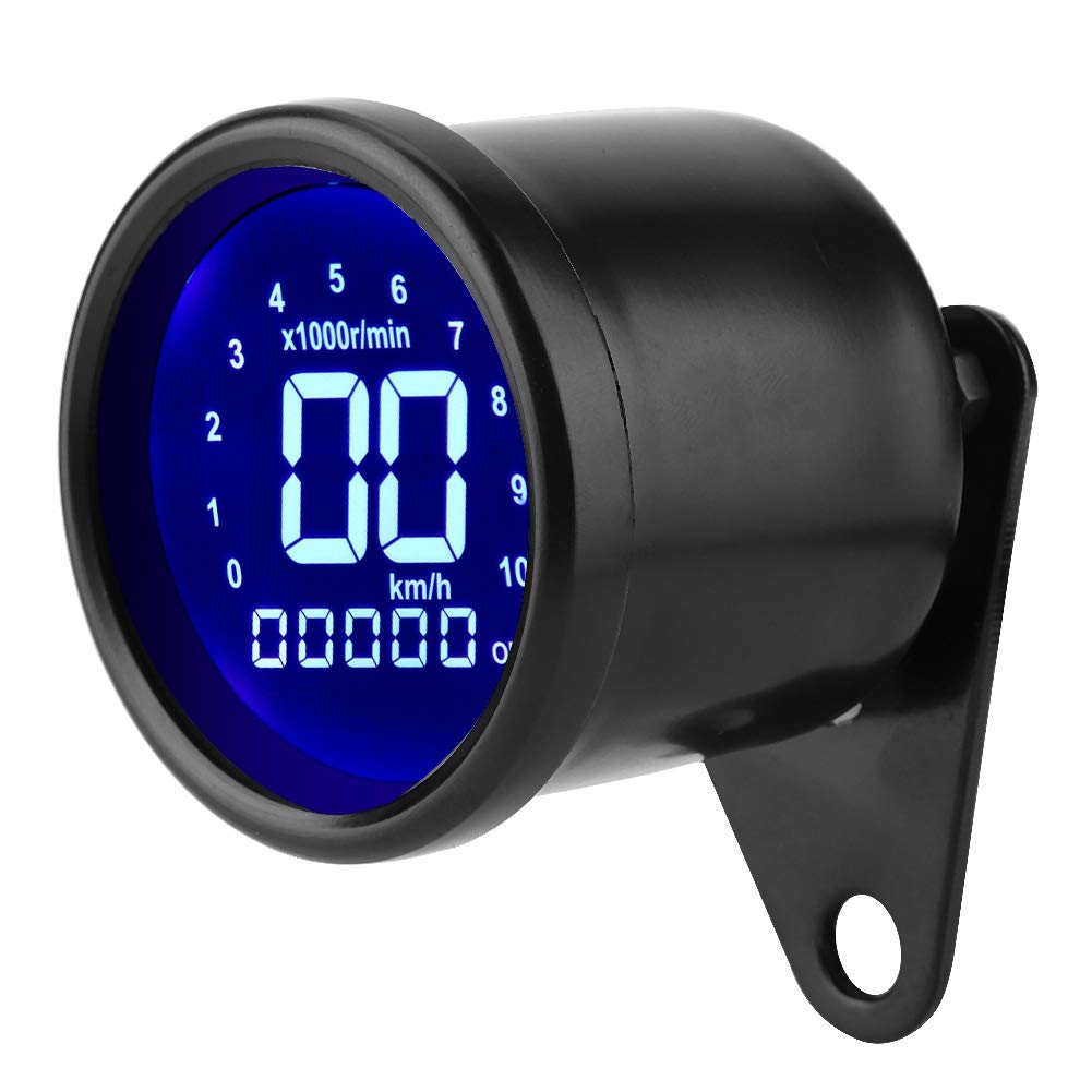 Compteur Moto,Medidor De Velocímetro De Motocicleta,Universel Moto Lcd Affichage Instrument Compteur De Vitesse Odomètre Tachymètre Compteur Jauge Sports Motorisés Compteurs De Vitesse Jauges