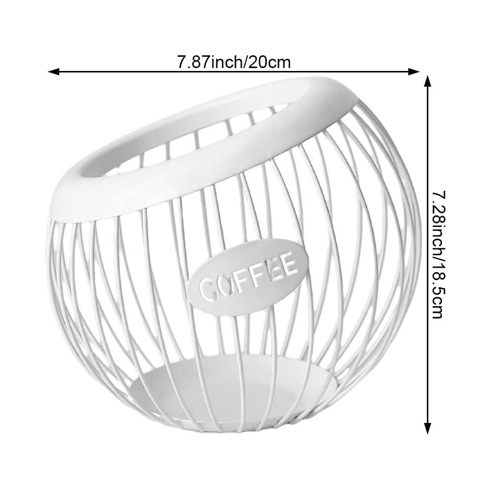 Porta Cialde per caffè, Portaoggetti Cucina, Organizer per Stazione caffè Accessori per Bar caffè per Riporre Tutte Le Capsule di caffè