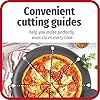 GoodCook AirPerfect 14" Insulated Nonstick Carbon Steel Pizza Pan with Cutting Guides, Perforated Nonstick Pizza Pan, Gray #3