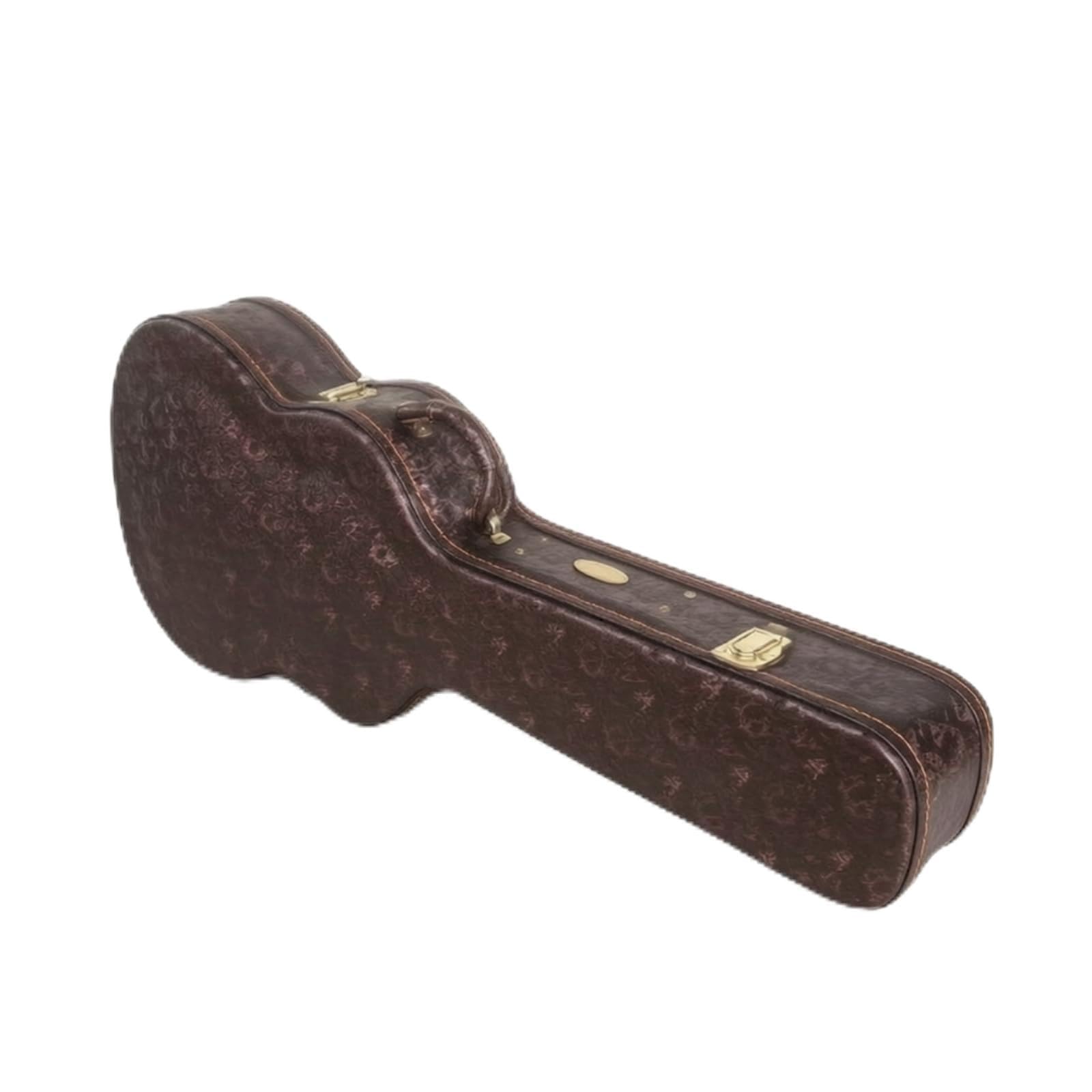 Perfeclan Estuche de Guitarra Caja Maletín Funda Rígida con Protección contra Impactos Borde Cosido y Pestillos Metálicos Forro Acolchado Rojo Asa Incorporada, 41 Pulgadas