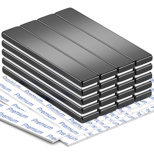 Image of Grtard 20 Pack Bar Magnets, 60x10x3mm Permanent Rare Earth Magnets Bar