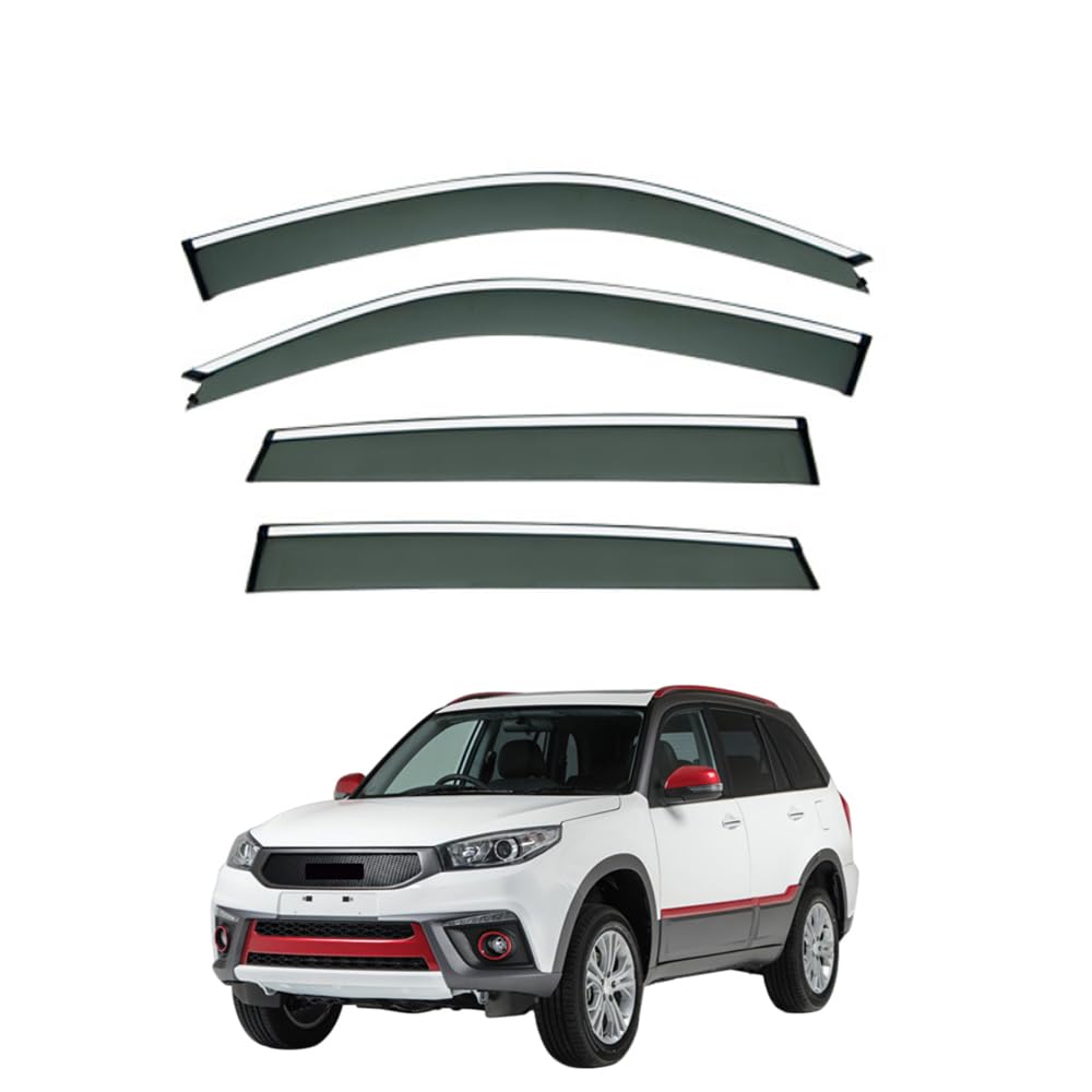 Qoemrhelt Normal 4Pc Set In-Channel Wind Deflectors, For Dr Evo 5 2020-2022 Window Visors Rain Guards Vent Visors Rain & Sun Protection,Car Accessories
