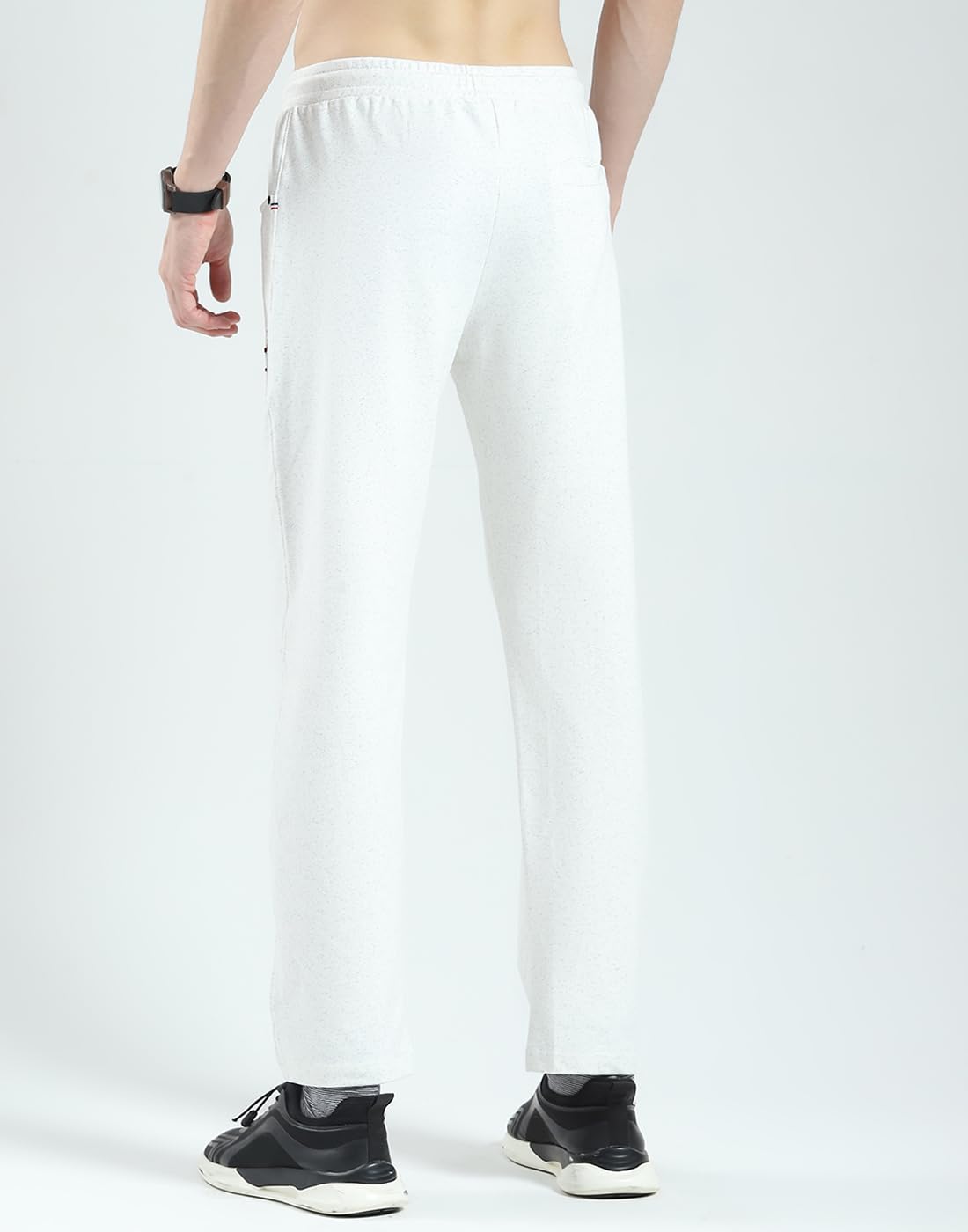 Monte Carlo Men's Regular Fit Solid Track Pants | Drawstring Closure | Side Pocket | Sports Lower | Comfortable & Stylish Lower for Men's Off White L (Pack of 1) 3