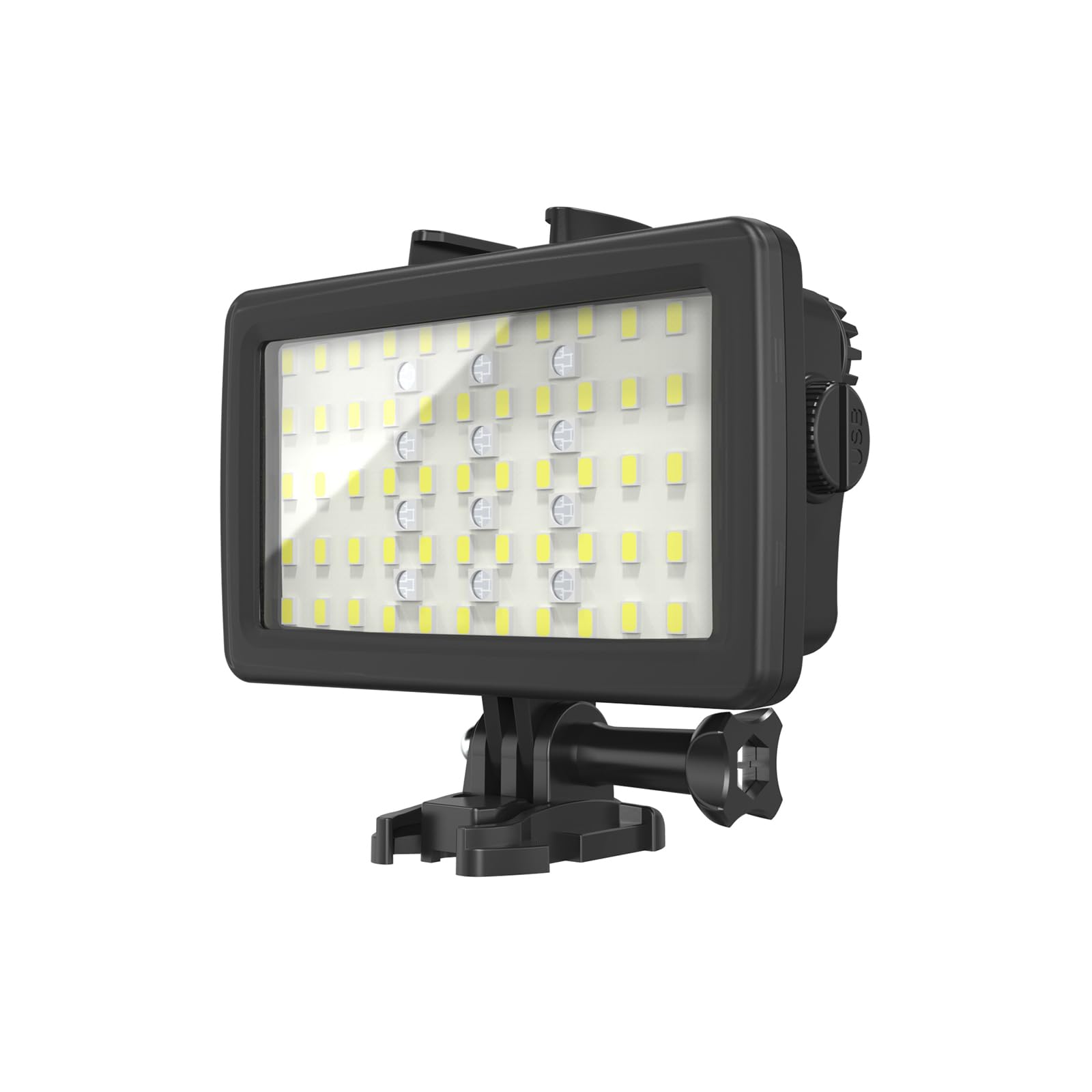 72-LED Dive Light, 5000LUX/20CM Diving Flashlight, 8 Modes SL-20 RGB Underwater Fill Light, 40m/130ft Waterproof, Underwater LED Video Light for Action Cameras for 9 Action Camera