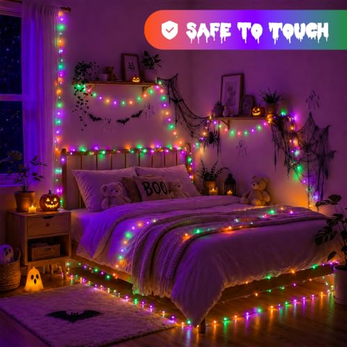 YEGUO Halloween Fairy String Lights, 6 Pack Each 16ft 50 LED Battery... - Image 3