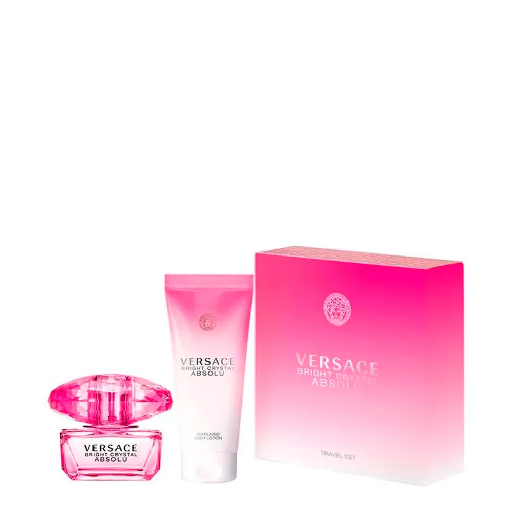 Versace Bright Crystal Absolu Gift Set 1.7oz (50ml) EDP + 3.4oz (100ml) Body Lotion