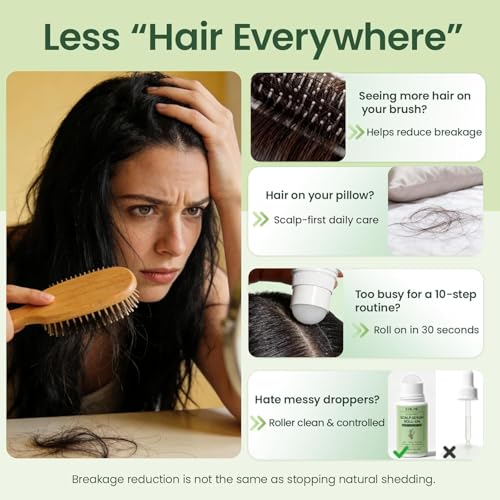 ZZILME Rosemary Hair Growth Serum Roll-On with Caffeine 1.6oz — view 4