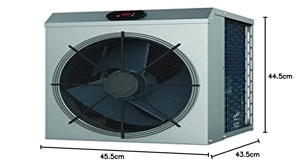 Pompe A Chaleur R32 Mini 3.2KW pour Piscine, Gris