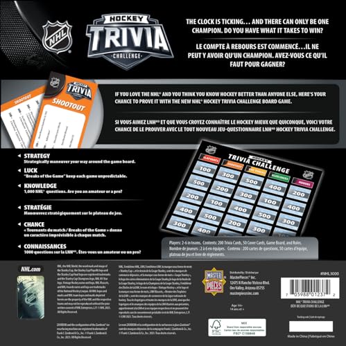 MasterPieces NHL Hockey Trivia Challenge miniatura 3