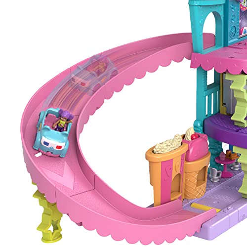 Polly Pocket Dolls, Pollyville Drive-In Movie Theatre Playset, HPV39, Multi-color, Medium - Image 2