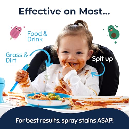 Image of Miss Mouth's Messy Eater Stain Treater Spray - 16oz Stain Remover - Newborn & Baby Essentials - No Dry Cleaning Food, Grease, Coffee Off Laundry, Underwear, Fabric