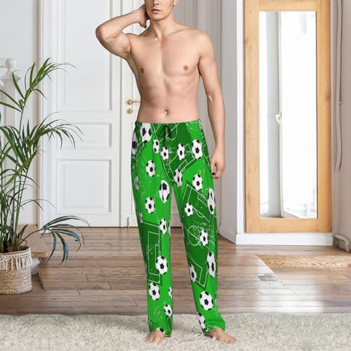 American Football Field, Sport Background Pajama Pants Men'S Separate Bottoms Lounge Pants Pjs Casual Sleep Pants4