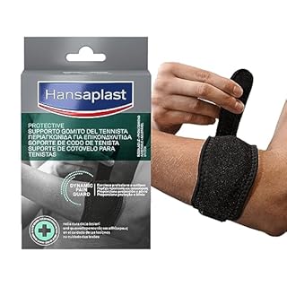 Hansaplast Sport Supporto Gomito del Tennista, Gomitiera per protezione e sollievo, Fascia epicondilite gomito con regolazione della pressione, Tutore epicondilite gomito con Trigger Point Pad