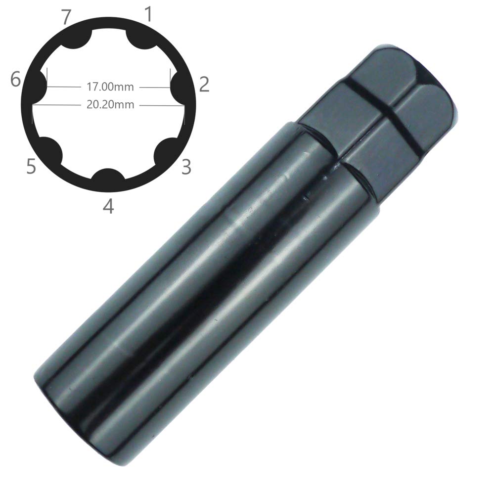 Amazon.co.jp: WHEEL CONNECTラグナットソケット、7ポイントスプライン