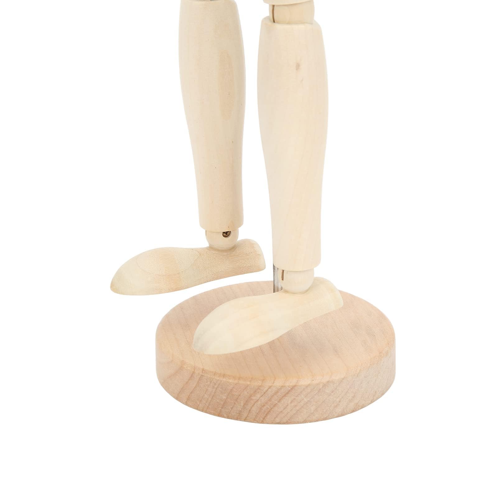 Manichino in legno flessibile per artisti, 40,6 cm, con testa di blocco, artista, figura umana, snodato, per casa, ufficio, scrivania, decorazione