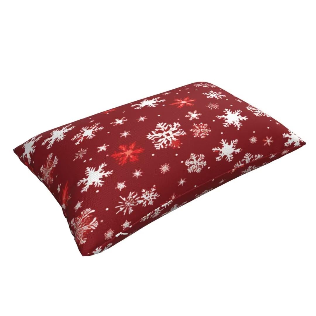 Funda Cojin 70x90 cm Fundas Cojines Rojo Cojines Cama Decorativos Juego de 2, Navidad Funda de Almohada Lumbar Rectangular Cojines Sofa para Jardin Sala de Estar Dormitorio Decoracion Hogar-dm361