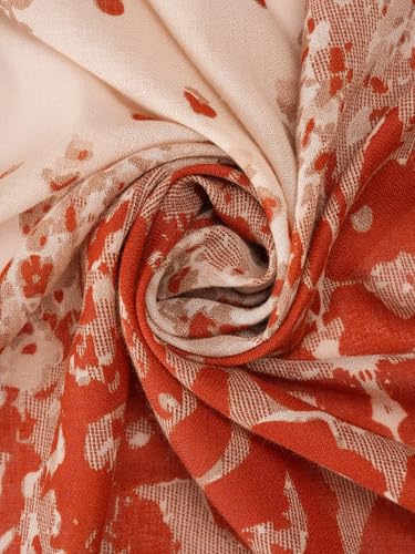 Image of Viscose Scarf for Women | Lightweight & Long | Stole for Women - Stylish Design | Neck Scarf, Hair Scarf, & Head Scarf for Women & Girls | All Season Accessory