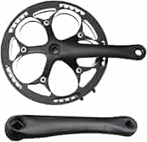 対応BB付属　フロントシングル用　ギアクランク　52T チェーンガード付 Amazon.co.jp: マウンテンバイク用クランクセット 自転車