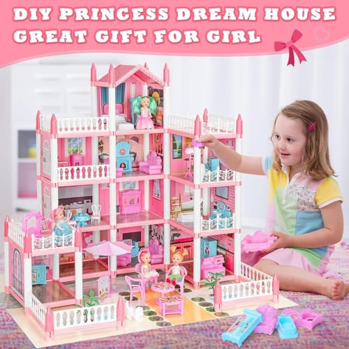 Image of Barbiieee 13-Room Luxury Doll House Playset with Furniture for Kids 6+