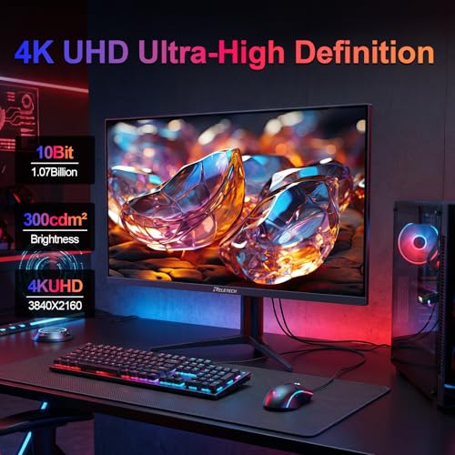 Image of 27 Inch Gaming Monitor, Dual Mode, 4K UHD(3840X2160) 160Hz & FHD 320Hz, Fast IPS,1ms, Adaptive Sync, HDR Supports, HDMI 2.1 & DP 1.4, Height Adjustment PC Monitor, VESA Mount (GT27 Twin)