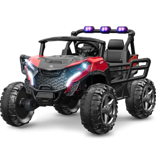 ARBELI 24V 4WD 2 Seater Ride on Toy Car for Kids 3-8, EVA...