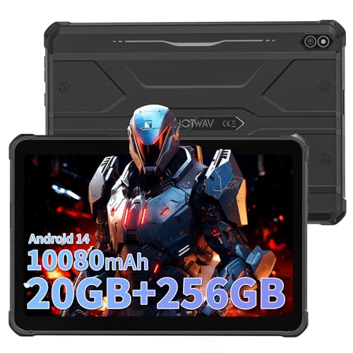 Image of HOTWAV R10 Pro Rugged Tablet 10.1 inch 12000mAh Android 14，6GB+128GB /2TB Expandable，Octa-Core 2.4GHz，16MP+8MP Dual Cam | 700 Nits Sunlight Display，IP68&IP69K Waterproof，Certified for Outdoor