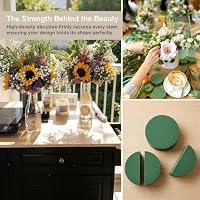 8 Stück runder Nasssteckschaum 8 x 4 cm Blumenschaum für Blumenarrangements – Ansicht 5