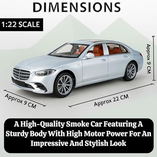 Image of GRAPHENE1:22 Scale RC Merceedes Maybach Diecast Metal Smoke Car Openable Door Light and Spray Effect Model Remote Controlled Toy Car Gifts Mist Toys for Kids Boy Girl
