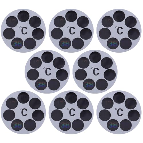 VICASKY 8pcs Bath Sticker LCD Display Accurate Water Measurement for Bathtubs Sinks Essential for Safe Bathing Thermometer Stickers for Boy Girl and Pets