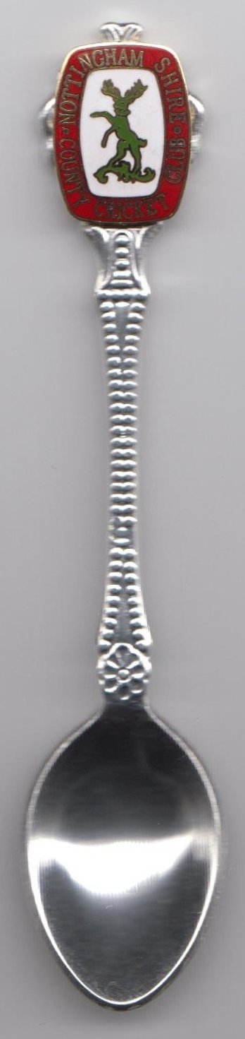 Nottinghamshire Notts CCC County Cricket Club - Collectors Silver Plated Spoon