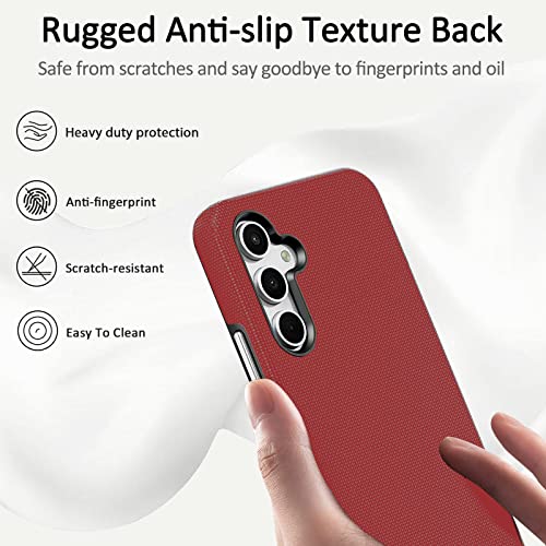 Coque Samsung Galaxy A54 5G antichoc double couche rouge