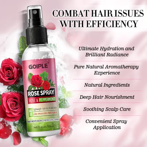 Loción Hidratante de Agua de Rosa para Locs con Cepillo miniatura 3